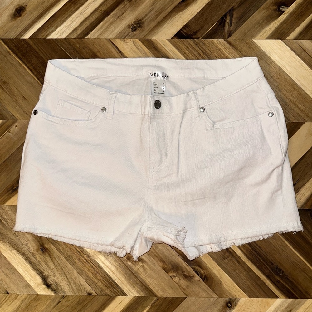 Venus White Denim Shorts EUC- washed but never worn